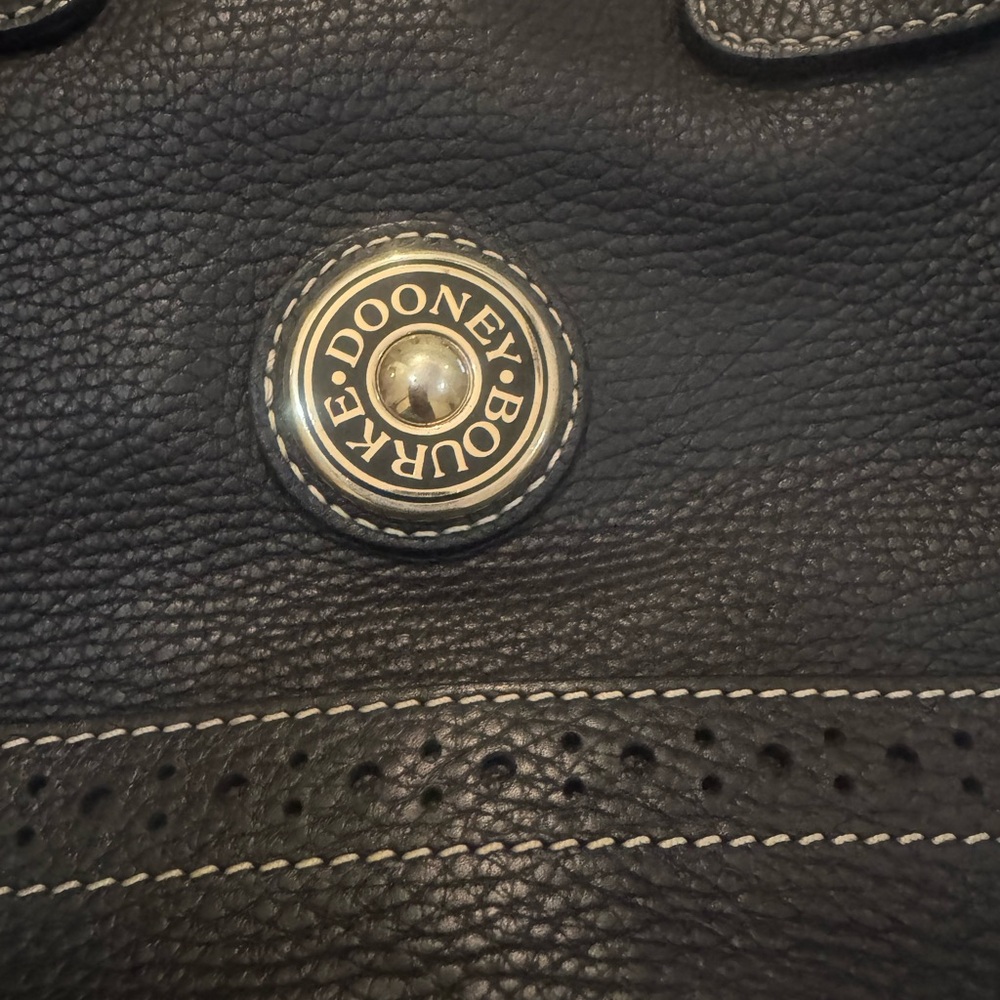 Dooney & Bourke Black Pebbled Leather Shoulder Bag - Picture 8 of 9